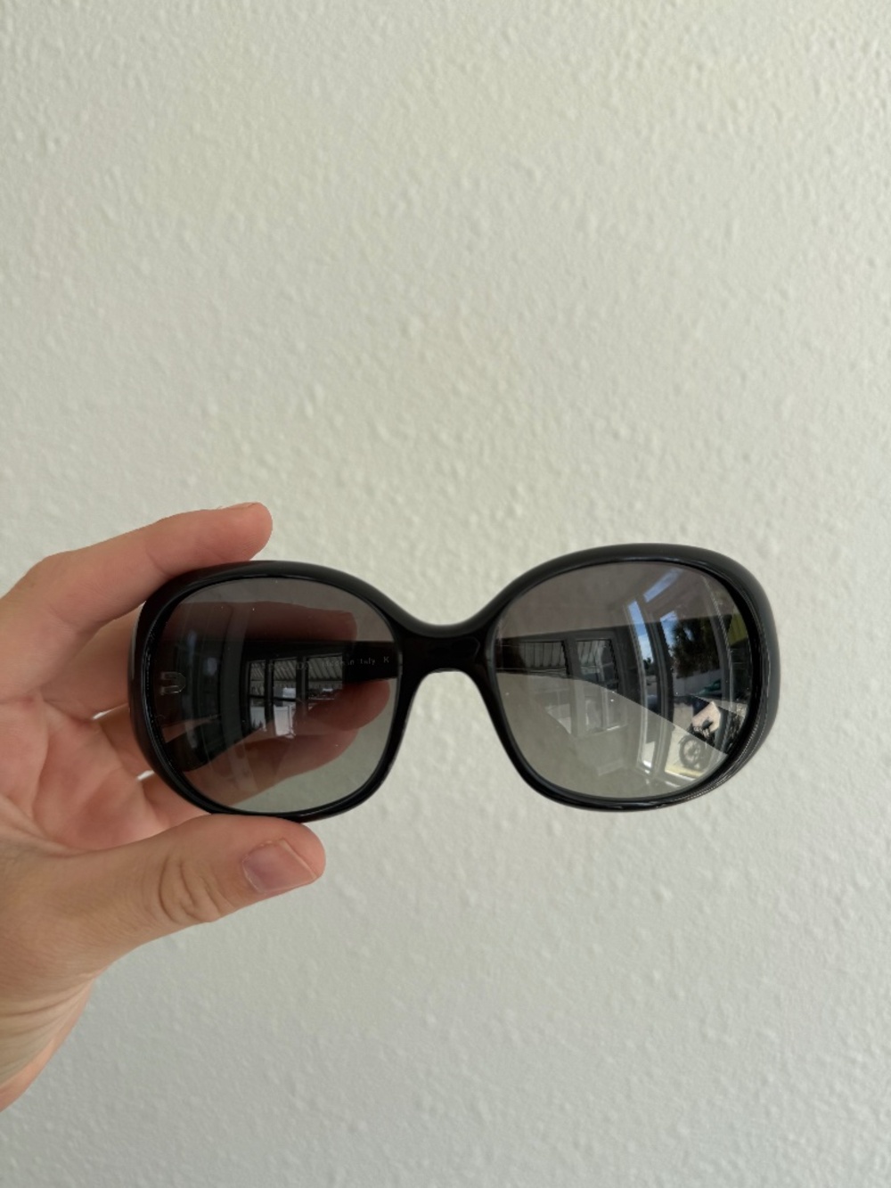 Prada SPR 26O Black Oversized Sunglasses w/ Case
